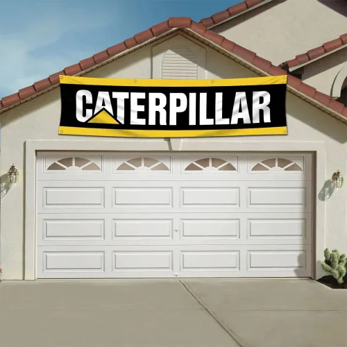 Vista 2 de ENMOON Bandera de gato diesel Power Banner 2x8ft Garage Shop Decoración de pared