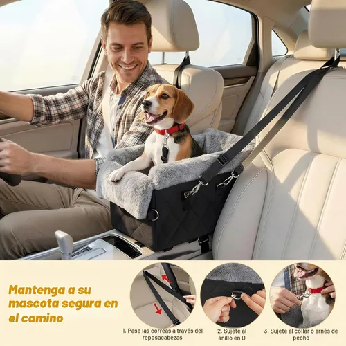 Vista 5 de VavoPaw Asiento de coche para perros pequeños y gatos de menos de 12 libras Negro