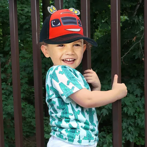 Vista 2 de Nickelodeon Blaze and The Monster Machines - Gorra de béisbol ajustable de algodón 5 paneles color rojo