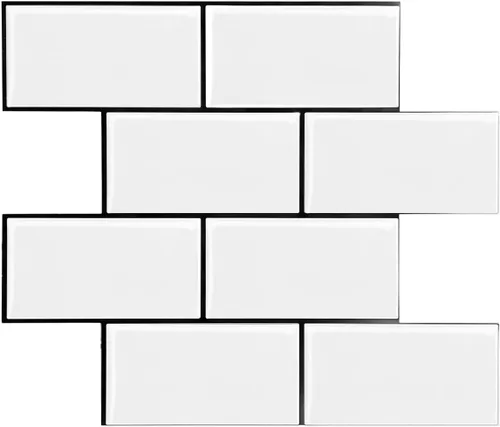 Vista 23 de STICKGOO 10-Sheet Backsplash Peel and Stick Subway Tile, Self Adhesive Vinyl Wall Tiles, Stick on Backsplash for Kitchen and Bathroom(Thicker Design)