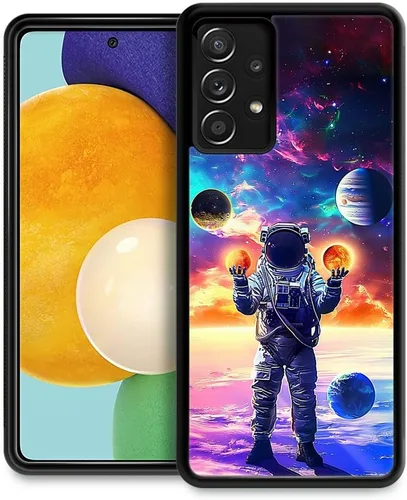 Vista 14 de CARLOCA Funda compatible con Samsung Galaxy A32 5G, increíble diseño de patrón de luz espacial nebulosa para niñas y niños, a prueba de golpes