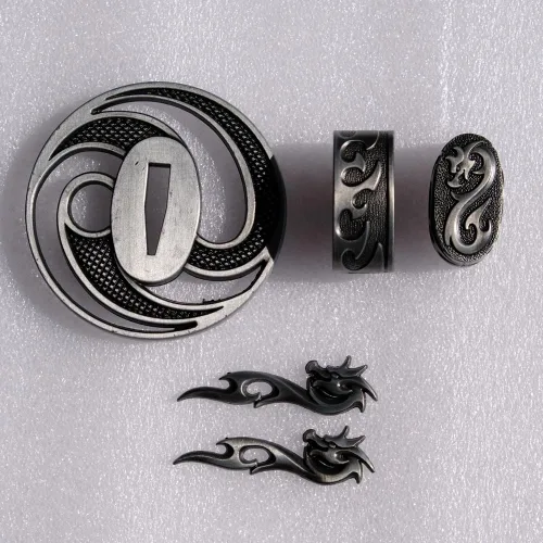 Vista 62 de Espada samurái japonesa KOSHIRAE – TSUBA FUCHI KASHIRA MENUKI 68-100
