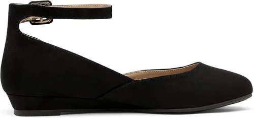 Vista 2 de Dream Pairs Revona - Zapatos planos para mujer, con correa para tobillo y plataforma baja