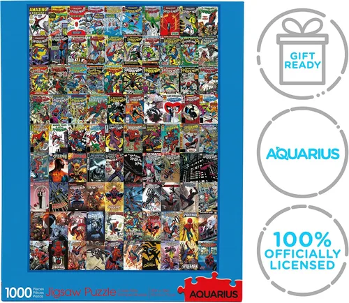 Vista 7 de Aquarius Rompecabezas de Marvel Spider-Man (rompecabezas de 1000 piezas), sin reflejos, ajuste de precisión, prácticamente sin polvo