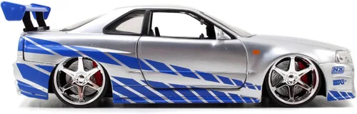 Vista 5 de Jada Juguetes – 97158 – Nissan Skyline GTR R34 – Rápido y Furioso – Escala 1:24