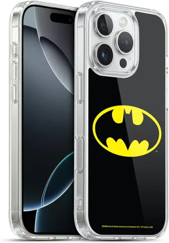 Vista 339 de Head Case Designs Funda de gel con licencia oficial de Batman DC Comics Bat Signal Logos [protección de grado militar] compatible con Apple iPhone 7