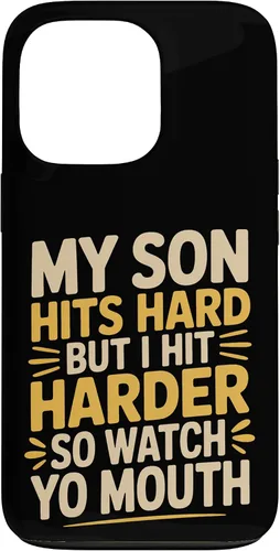 Vista 10 de My Son Hits Hard But I Hit Harder So Watch Yo Mouth - Case for iPhone XR