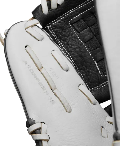 Vista 8 de Wilson 2024 A1000® P12 12" Guante de lanzamiento rápido para lanzador de softball - Blanco/Gris