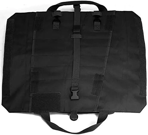 Vista 3 de Llave enrollable bolsa organizadora de herramientas Super almacenamiento con 23 bolsillos (negro)