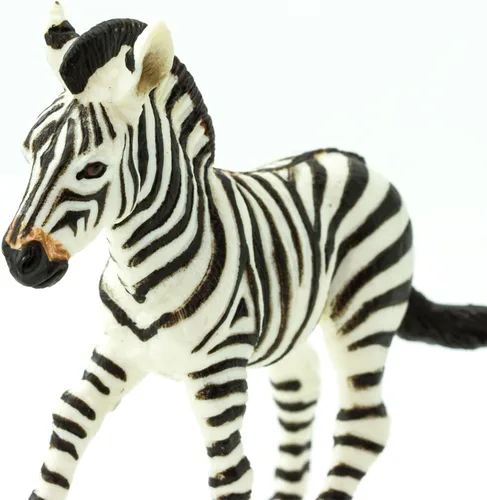 Vista 5 de Safari Ltd. Figura de potro de cebra, figura realista de 3.5 pulgadas, juguete educativo para niños, niñas y niños a partir de 3 años