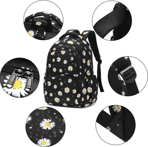 Vista 4 de Sunborls Mochila para niñas, adolescentes y niñas, ligera, de alta capacidad, regalos escolares