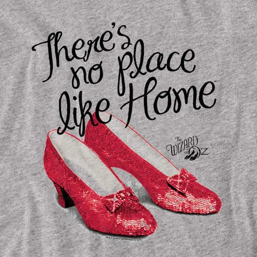 Vista 2 de The Wizard of Oz Ruby Slippers - Camiseta unisex para adultos para hombre y mujer Athletic Heather