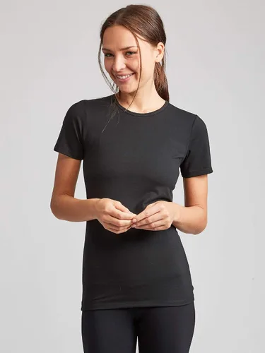 Vista 2 de Kalon Paquete de 4 camisetas con cuello redondo para mujer 4PK Negro
