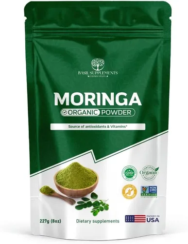 Vista 7 de Polvo orgánico de Ashwagandha – Sin OMG, adaptógeno de espectro completo – Soporte para alivio del estrés, sueño y energía – 0.18 oz por cucharada.