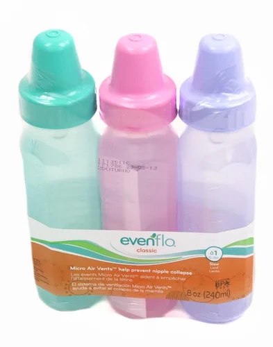 Vista 9 de Evenflo 3 unidades Classic Light Tint Nurser, 8 onzas