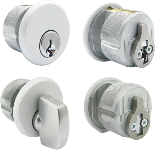 Vista 9 de elox Cilindro con llave de zinc y 1 cilindro de perilla para Adams Rite Commercial Storefront Door Lock a Pair Pack AL