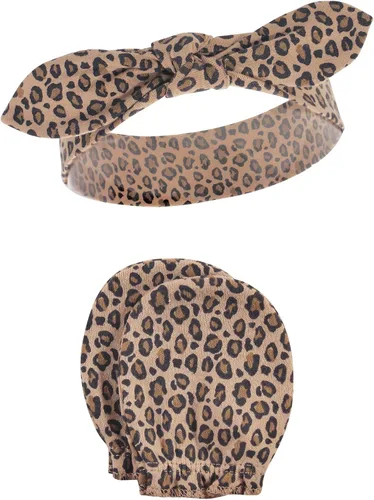 Vista 125 de Hudson Baby Conjunto de diadema de algodón y manoplas para rascar para bebé