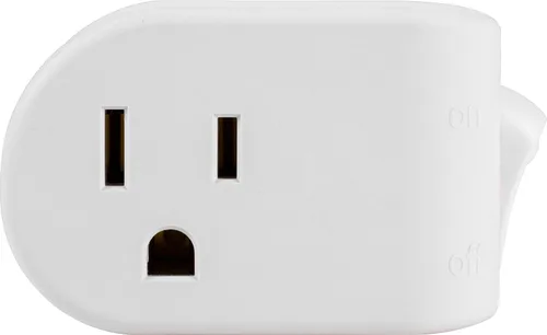 Vista 8 de Interruptor eléctrico con conexión a tierra 25511, color blanco, de General Electric, 25511 Diseño de ahorro de espacio, listado UL, 15A, 120VAC