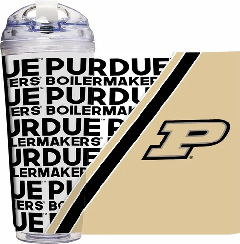 Vista 19 de Rico Industries Taza acrílica NCAA estándar de 24 onzas con tapa con bisagra, taza de doble pared oficialmente licenciada con pajita