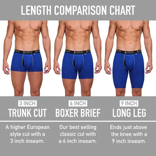 Vista 3 de 2UNDR Calzoncillos tipo bóxer Swing Shift de 6 pulgadas para hombre Estampados