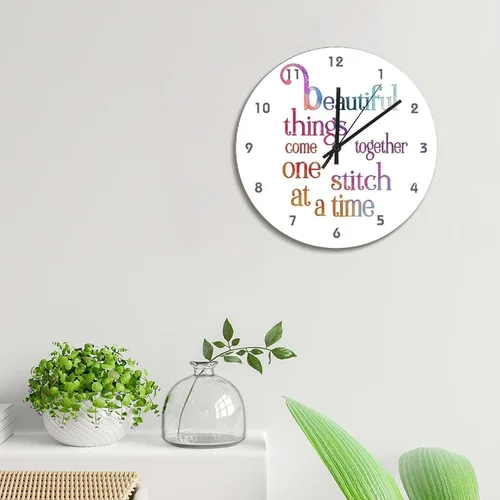 Vista 72 de Reloj de pared de guitarra acústica con aspecto de madera natural, reloj de madera rústico y elegante, 10 silenciosos, sin tictac, de cuarzo