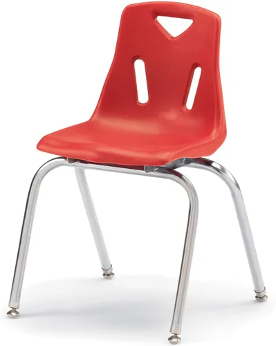 Vista 22 de Berries silla apilable con patas cromadas