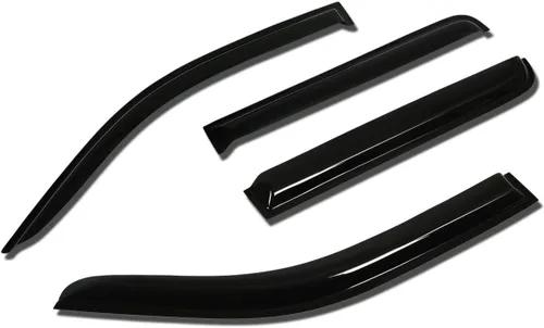 Vista 25 de Auto Dynasty 4 unidades de cinta en la visera de ventilación de ventana, deflector, protector de lluvia compatible con Nissan Maxima 2004-2008