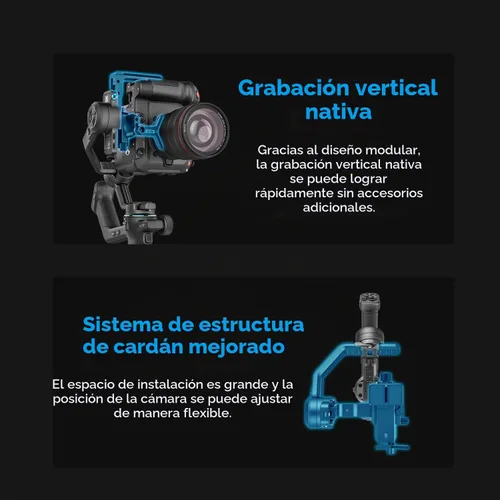 Vista 5 de FeiyuTech Estabilizador de cardán de cámara SCORP-C2 con seguimiento de IA