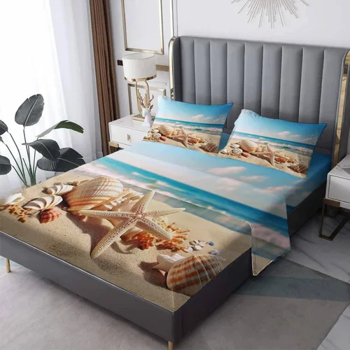 Vista 25 de Sábanas japonesas tamaño Queen – Sábanas de cama de estilo asiático, microfibra suave, bolsillo profundo, sábanas y fundas de almohada estampadas