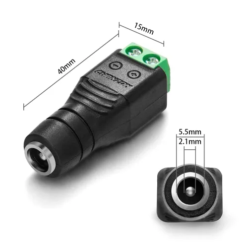 Vista 4 de Interruptor de atenuación sensible de 12 V CC para luz LED, controlador de atenuación LED único hembra macho con 1 adaptador de enchufe