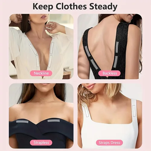 Vista 4 de Doble echó a un lado la cinta adhesiva echada a un lado de la moda de la cinta adhesiva de la manera de la cinta