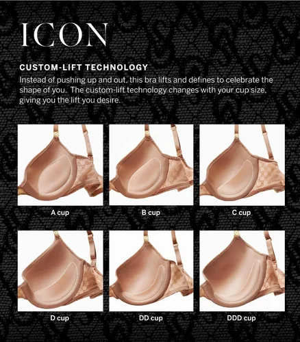 Vista 5 de Victoria's Secret Sujetador push up Icon para mujer, sujetadores para mujer (32A-38DDD)
