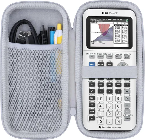 Vista 11 de Lebakort Funda rígida compatible con Texas Instruments TI-84 Plus CE/TI-84 Plus/TI-84 Evo/TI-Nspire CX II CAS/TI-Nspire CX II/TI-83 Estuche Iris