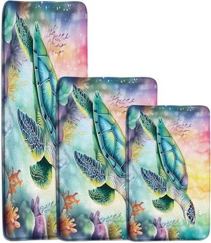 Vista 26 de GCTNBJL Atomic Starburst - Tapete de baño para gatos de mediados de siglo, moderno, abstracto, geométrico, diamante estrella, icónico de los años 50