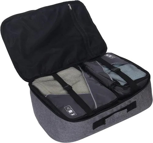 Vista 2 de Hynes Eagle Bolsa de mano de 38 L aprobado para vuelos, bolsa de fin de semana