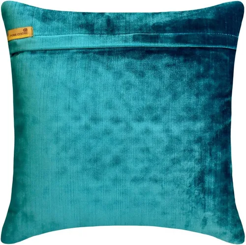 Vista 157 de The HomeCentric Funda de almohada con cremallera, funda de cojín azul de 12 x 12 pulgadas, funda de cojín de algodón bordado para sofá, diseño