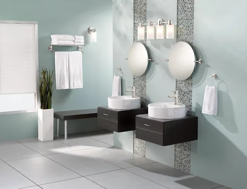 Vista 9 de Moen Rizon 6900 - Grifo de baño moderno cromado con una manija con montaje de drenaje, 6900