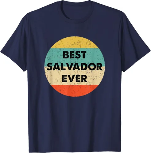 Vista 29 de Camiseta con nombre de Salvador, Negro