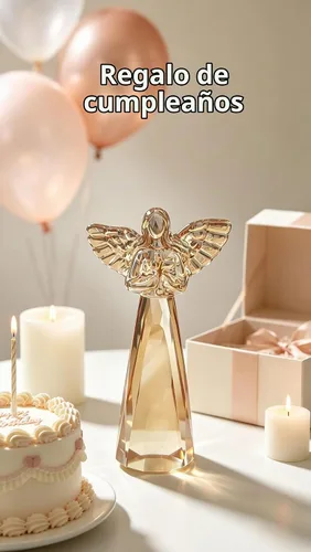 Vista 2 de Champagne Crystal Guardian Angel Christian Gifts for Women Champagne Crystal Angel