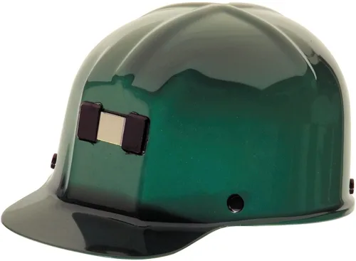 Vista 5 de MSA 475336 Comfo-Cap - Casco de seguridad con suspensión de trinquete Fas-Trac III, carcasa de policarbonato, soporte de lámpara y soporte de cable