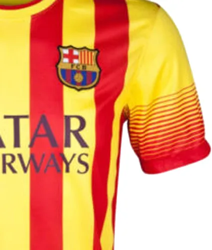 Vista 2 de Messi #10 Barca Away Mini Kit Set 201314 (6-7 años), rojo, amarillo
