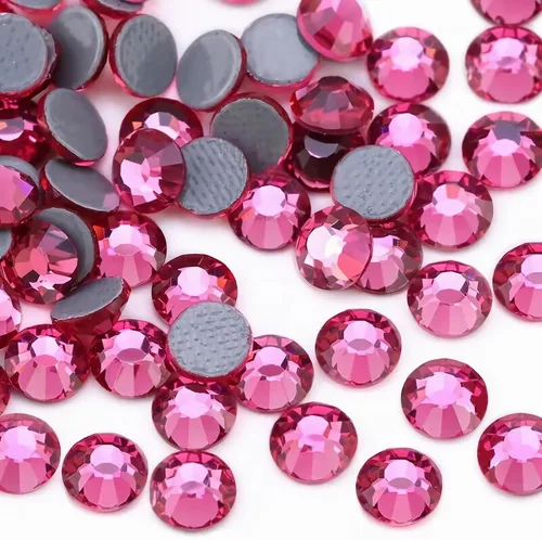 Vista 54 de Jollin Hot Fix - Diamantes de imitación de cristal con parte trasera plana, gemas de diamantes de imitación de 0.079 pulgadas
