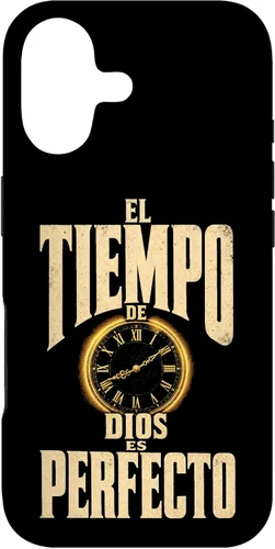 Vista 13 de Fe Cristiana El Tiempo De Dios ES Perfecto Vintage Clock Case for iPhone Air