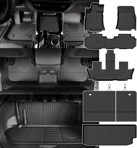 Vista 18 de Alfombrillas para Jeep Compass 2007-2016/2007-2016 Jeep Patriot/Dodge Caliber 2007-2012 para todo tipo de clima con forro de carga para automóvil