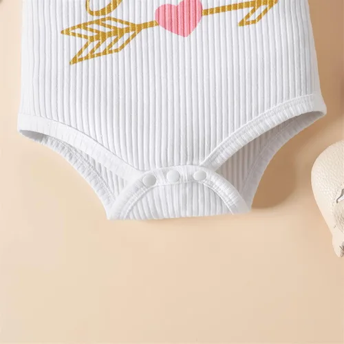 Vista 5 de PATPAT Conjunto de 3 piezas de ropa para bebé niña recién nacida con volantes y diadema