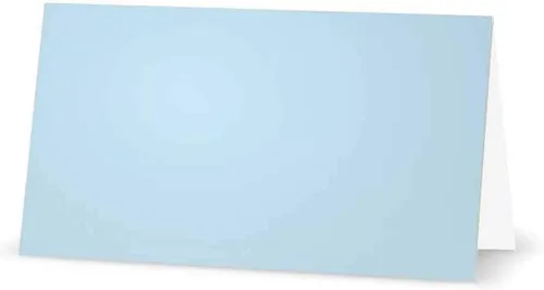 Vista 3 de Baby Elephant - Tarjetas de lugar - Artículos de papelería para eventos (10, azul pastel)