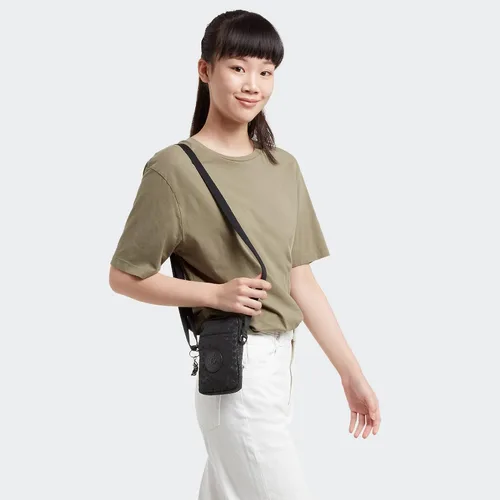 Vista 3 de Kipling Minibag Tally para mujer, bolso cruzado ligero Mini, bolsa de nailon para teléfono