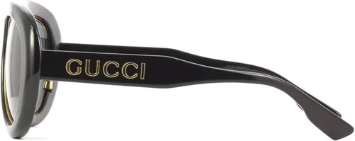 Vista 4 de Gucci GG1152S Pilot Shape Gafas de sol + paquete con kit de gafas de lujo eSHADES, Negro