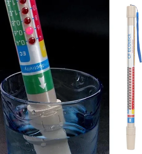 Vista 6 de Varita de porra de nutrientes, lectores hidropónicos PPM, prueba de medidor de nutrientes impermeable Nutra Wand Truncheon Hydroponic EC/PPM/CF