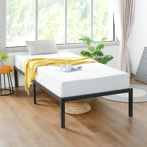 Vista 6 de PrimaSleep Soporte antideslizante de listones de acero resistente de 14 pulgadas, base de cama de plataforma de fácil montaje, base de colchón